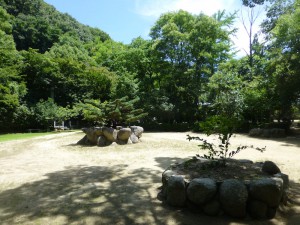 Central pine tree at Ehime man'yōen.